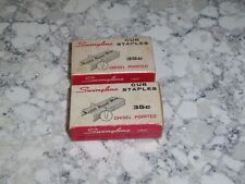 Vintage Swingline Cub Staples Chisel Pointed orig. box MADE USA Lot Of 2 picture