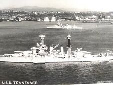 Vintage RPPC. U.S.S. Tennessee. Pacific Aerial Surveys Inc. military ship.  picture