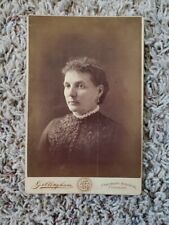 Vintage cabinet card photo from C.L. Gillingham Studio.1890's Colorado Springs picture