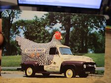 V6 WISCONSIN Old Postcard Milwaukee Sperry's Famous Chicken Wagon Restaurant Car picture