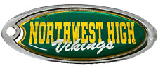 Northwest High School Vikings Clarksville TN Metal Keychain Tag picture