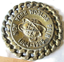 1964-1965 NEW YORK WORLD'S FAIR US STEEL UNISPHERE ROPE EDGED 2 1/4