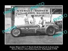 OLD POSTCARD SIZE PHOTO OF HINNERSHITZ 1958 INDIANAPOLIS RACE CAR KK SPECIAL picture