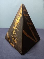 Vintage Rosenthal Netter Pyramid Bookends,  Metal And Brass, MCM picture