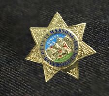 New DEPUTY MARSHAL RIVERSIDE COUNTY PIN w/Back, New in Sealed Package 1” Size picture
