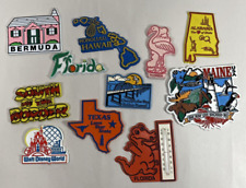 Vintage Lot 11 Rubber State Refrigerator Magnets Souvenir Travel Florida Disney picture