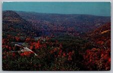 Western Connecticut Litchfield Hills Housatonic River Birds Eye View Postcard picture
