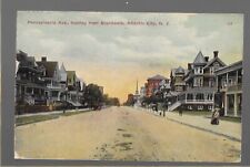 1915 Postcard, Pennsylvania Ave, Looking from Boardwalk, Atlantic City NJ   picture