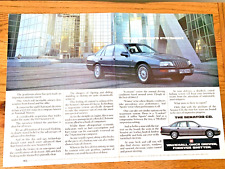 VAUXHALL SENATOR CD 1980s - COLLECTIBLE FRAMEABLE ORIGINAL CLASSIC CAR ADVERT picture
