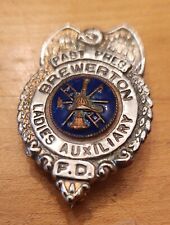 OLD BREWERTON NY LADIES AUXILIARY PAST PRESIDENT FIRE BADGE FIREFIGHTER NEW YORK picture