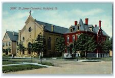 c1910's St. James Cathedral Rockford Illinois IL Unposted Antique Postcard picture