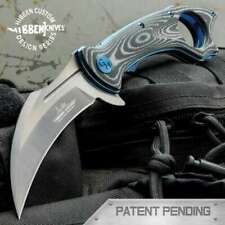 Gil Hibben Warbird Linerlock Black Micarta Karambit Blade Folding Pocket Knife picture