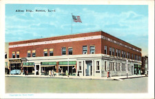 Postcard Allfree Building Newton Iowa White Border Unposted picture