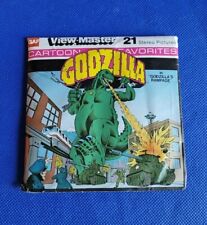 Gaf J23 Godzilla in Godzilla's Rampage Cartoon view-master 3 Reels Packet picture
