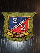 1960s US Army Cold War 2nd Infantry Regiment Command Cut Edge Patch L@@K picture