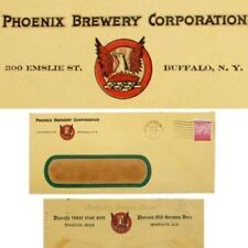 PHOENIX OLD GERMAN BEER Brewery Envelope Buffalo NY 1941 Logo Emslie St. Vintage picture
