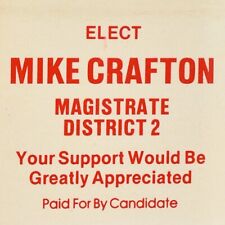 1980s Mike Crafton Magistrate District 2 Candidate Henderson County Kentucky picture