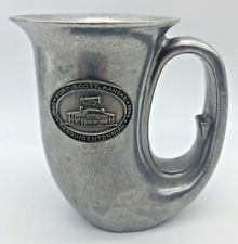 Vintage Pewter Horn Drinking Mug Stein Fort Scott Kansas Sesquicentennial 1992 picture