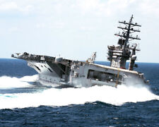 USS DWIGHT D. EISENHOWER CVN 69 SEA TRIALS 8x10 GLOSSY PHOTO PRINT picture