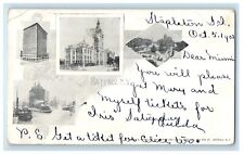 1902 Multiview Of Buffalo New York NY, Posted PMC Monument Harbor Postcard picture