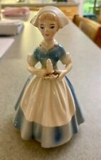 Vintage Lefton Nurse Figurine Nightingale Japan #2739 Blue Dress Holding Candle picture