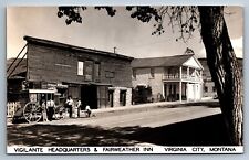 RPPC Postcard Virginia City Montana Vigilante Headquarters Wagon c1950s Unposted picture