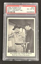 1965 Fleer Gomer Pyle Sorry Sergeant, But I Thought The General Card #20 PSA 6 picture