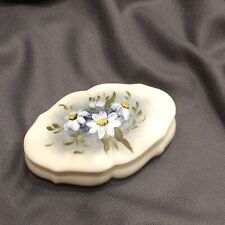 Pate De Limoges Old Style Porcelain Jewelry Trinket Box Hand Painted picture