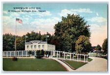 c1960's Westwood Otto Inn 13 Miles Out Michigan Ave Detroit MI Unposted Postcard picture