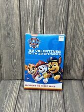Nickelodeon Paw Patrol 32 Valentines with 32 Stickers. Includes 48 Heart Seals picture
