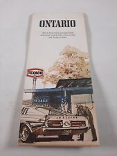 Vtg 1971 texaco road map of Ontario Canada map picture