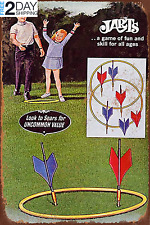 Great Tin Sign Aluminum Metal Sign 1969 Jarts Lawn Darts Game Vintage Look 8X12 picture