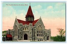 View Of The Baptist Church Brockton Massachusetts MA Unposted Postcard picture