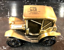 First Federal Savings Of  Detroit Coin Bank - Banthrico 1910 Metal Diecast picture