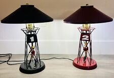 Johnnie Walker Buoy Lamp Set 1966 Vintage Original Shades & Paint picture