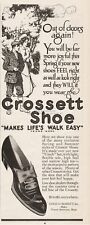1910 Lewis A Crossett Co North Abington MA Spring Summer Shoes Golf Theme Ad picture