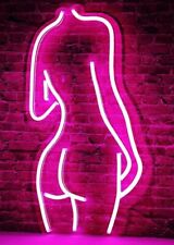 Pink Lady's Back Neon Light Bar Pub Neon Sign Artistic Wall Neon Sign 15W+USB picture