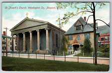 Newport RI Rhode Island St Joseph's Church Washington Sq Undivided Back Postcard picture