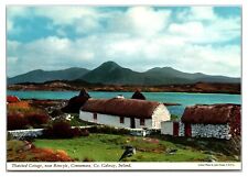 Vintage 1960s - Thatched Cottage - Galway, Ireland Postcard (UnPosted) picture