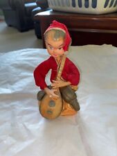 Rare Very Old Musician Man Figurine with Guitar Unusual Figurine picture