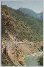 Transportation~Air View California Zephyr Feather River Canyon~Vintage Postcard picture
