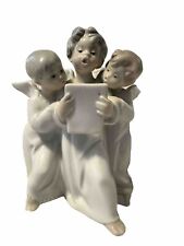 Vintage LLADRO # 4542 Porcelain 1977 Figurine Three Angel Choir Boys Singing picture
