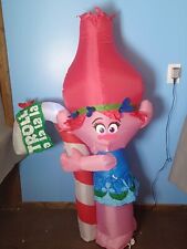 Dreamworks Trolls Poppy with Trollalalala Candy Cane Gemmy Christmas Inflatable picture