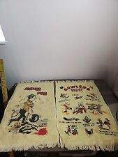 2 Vintage Funny Bowling Towels Made In USA Crying Towel picture