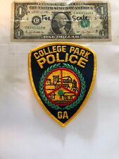 College Park Georgia Police Patch  Un-sewn great condition picture