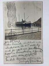 1907 Los Angeles, California RPPC Real Photo Postcard Steamer Ferry Seamship picture