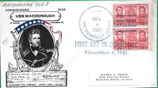 USS MACDONOUGH DLG-8 Commissioning cover dated 1961 (CAN-71) picture