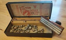 Vintage Fulton Rubber Type Outfit Mixed Stamp Sets, Letters  picture
