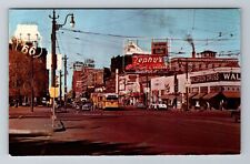 Denver CO-Colorado, Looking North On Broadway, Civic Center, Vintage Postcard picture
