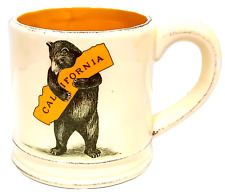 I Love You California Bear Hug Pottery Mug San Francisco Mercantile 16oz Cup B18 picture